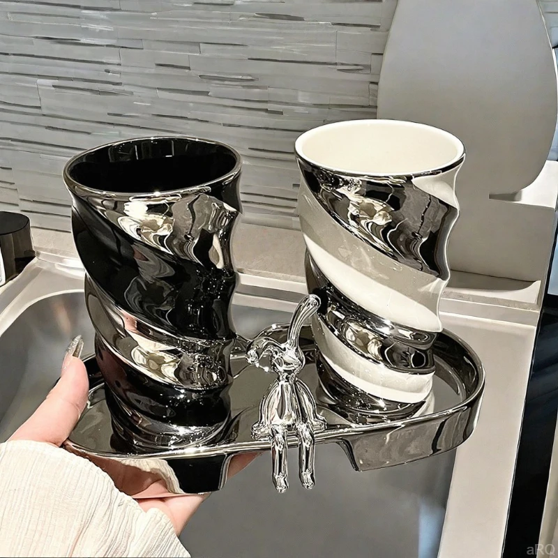 牙刷杯高档情侣杯子牙缸牙杯刷牙杯子漱口杯网红洗漱杯口杯刷牙杯