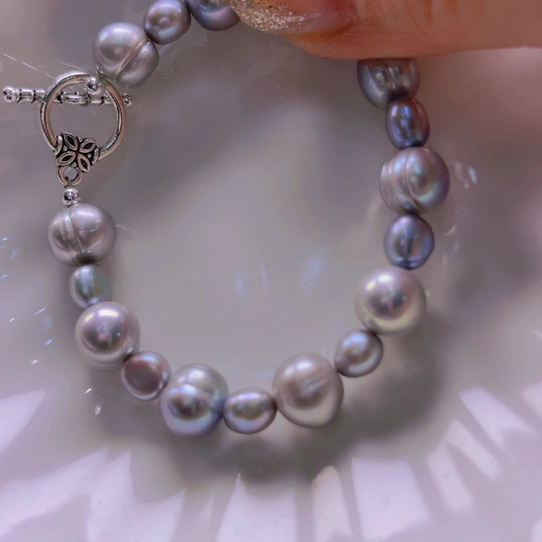 淡水珍珠手绳合金