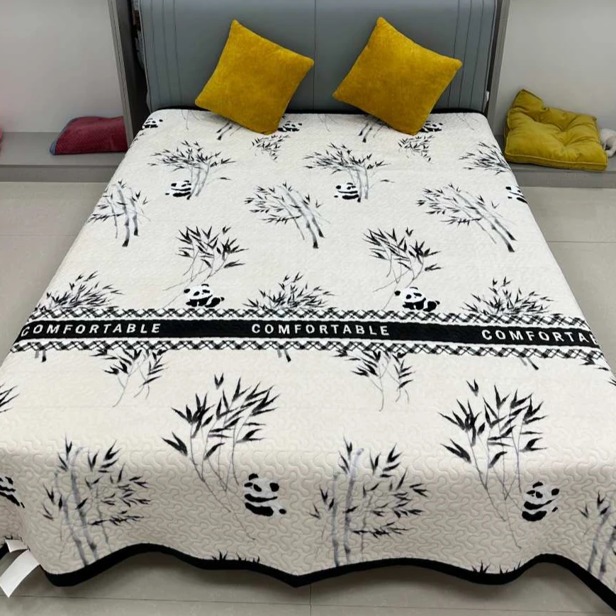 200*230牛奶绒保暖三层夹棉加厚防滑床盖升级版高端床单不掉色