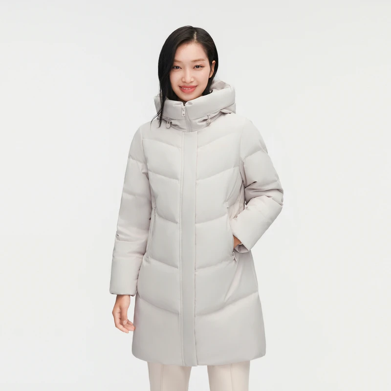 波司登冬季百搭保暖收腰显瘦时尚洋气羽绒服高级感女装连帽外套