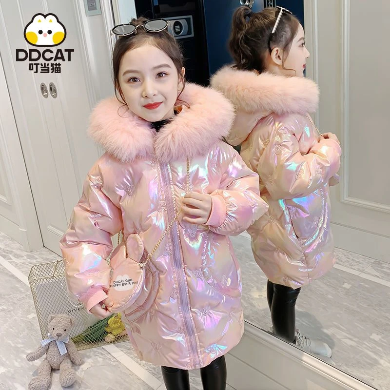 女童服年冬季新款儿童羽绒服洋气中大童加厚袄外套冬装II