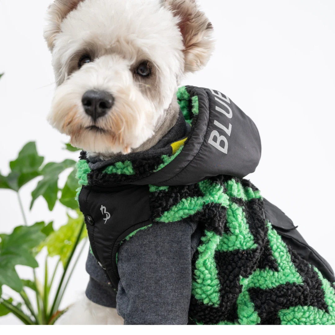 Blueport宠物狗衣服中小型犬秋冬装保暖羊羔绒马甲犬猫通用