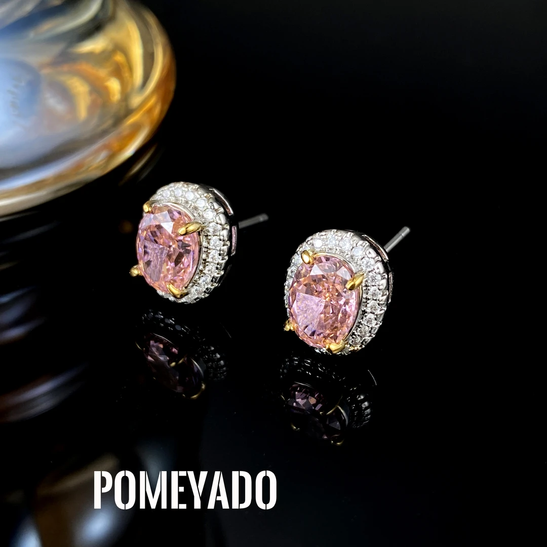 铜合金锆石耳饰 Y0272【甜而不腻】轻奢耳钉