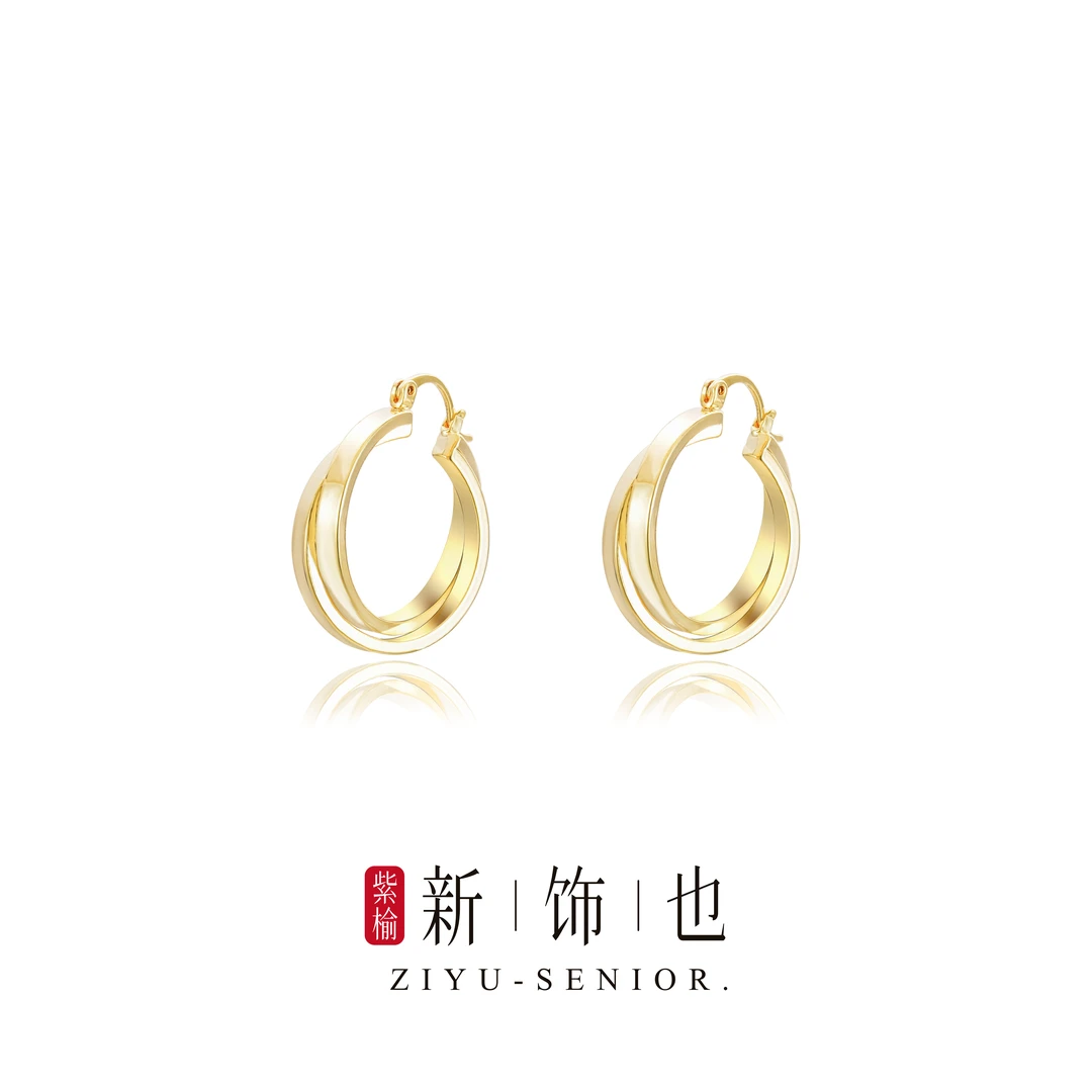 G0247 素颜必备日常百搭气质圈圈耳环