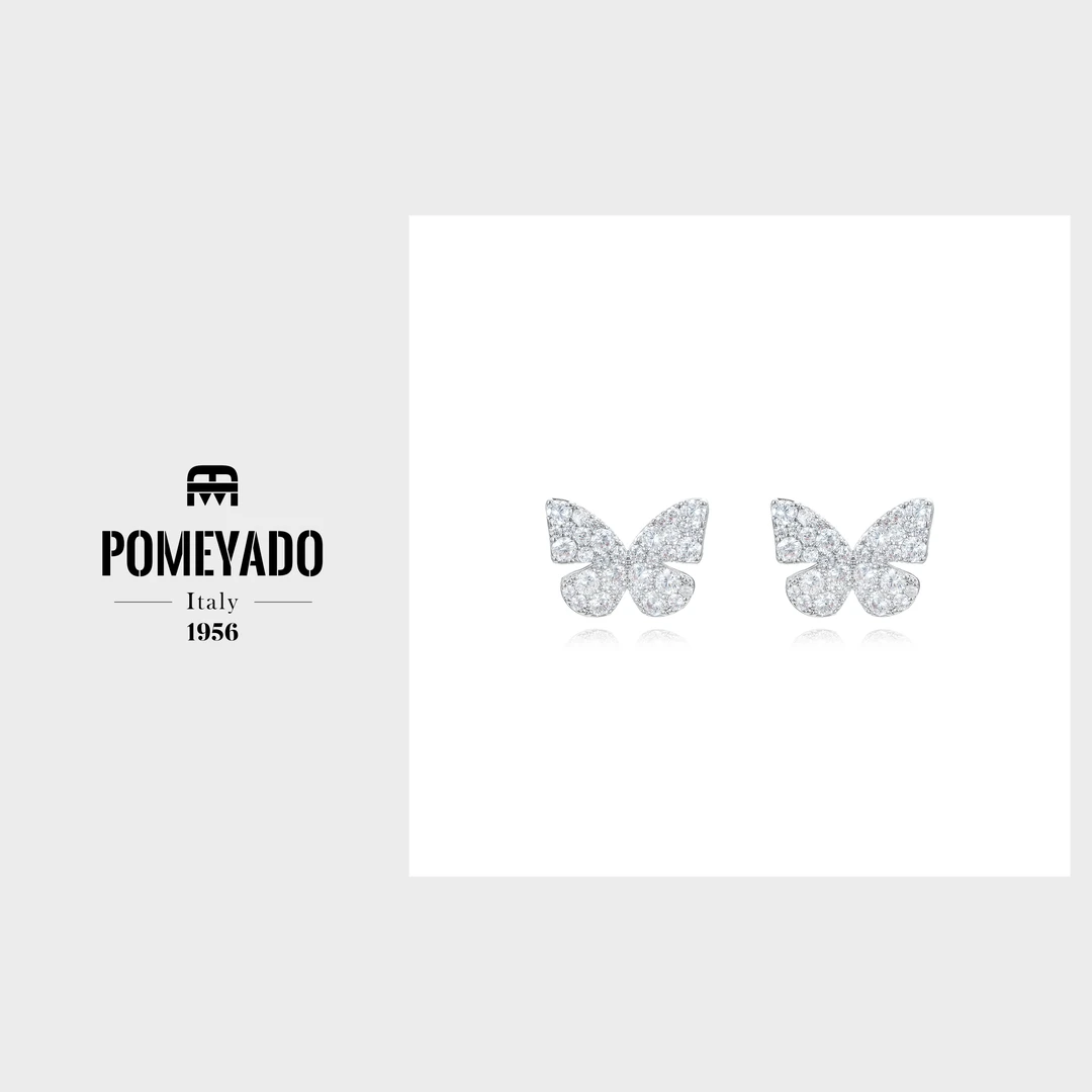 铜合金合成锆石耳饰 C0038☆POMEYADO〖破晓渐生〗经典耳钉