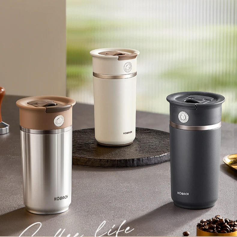 【建博优选G】康巴赫保温杯钛杯新款女生高颜值水杯子吸管