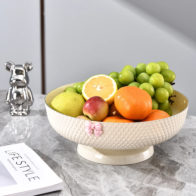 水果盘客厅家用茶几沥水篮高档轻奢2023新款特别好看点心盘干果盘