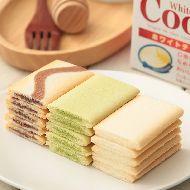 3盒装/日本进口三立夹心饼干巧克力抹茶曲奇咖啡芝士味休闲零食
