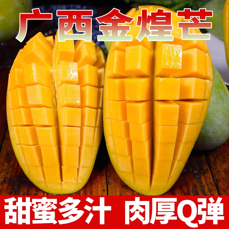 甜蜜无丝正宗广西金煌芒果 当季新鲜非水仙芒香甜多汁生熟都可吃A