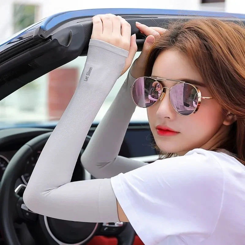 春夏款户外防晒冰袖松紧手腕男女通用颜色随机