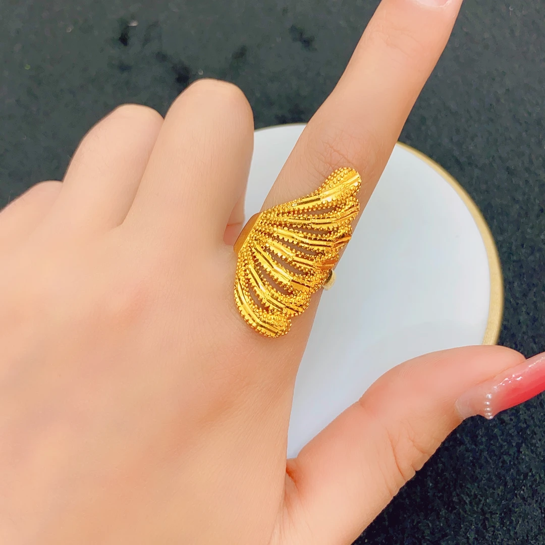 合金戒指 粉丝福利精品高端品质鳳尾花开活口可调节戒指011