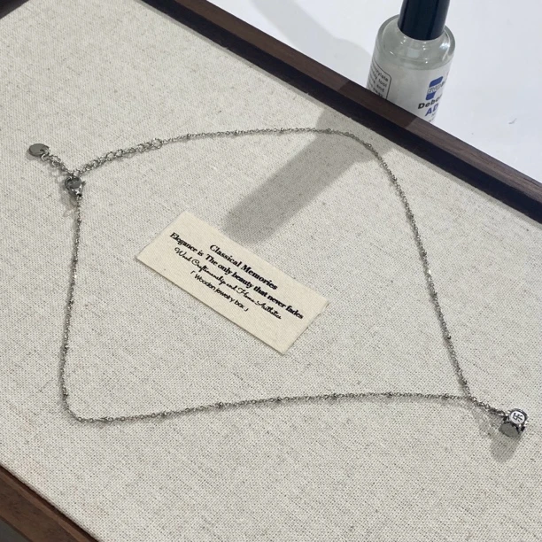 钛钢项链 03580大淇原创ins冷淡风平安喜乐个性时尚百搭项链