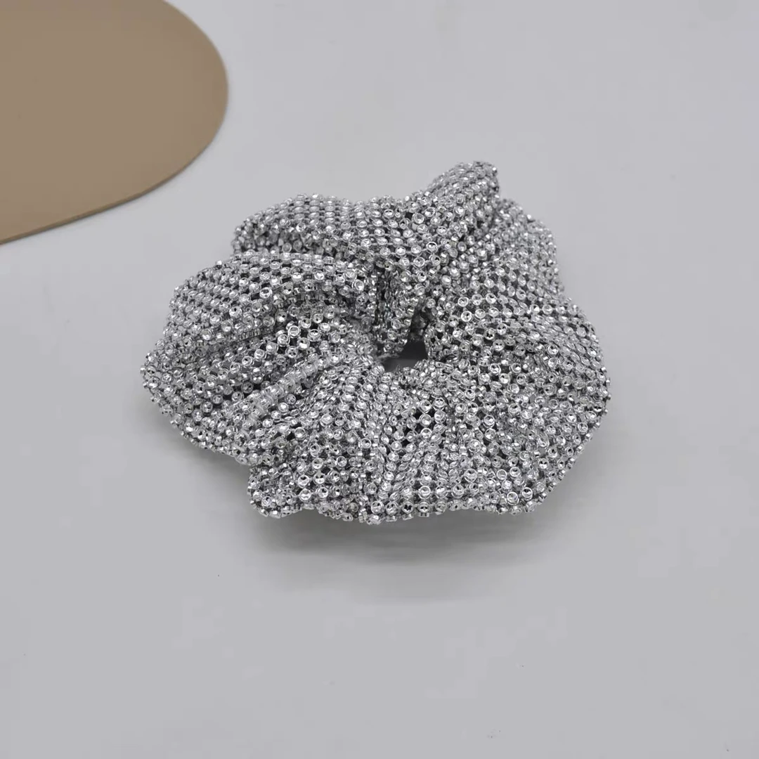 01792法式复古闪闪发光大肠简约百搭发圈