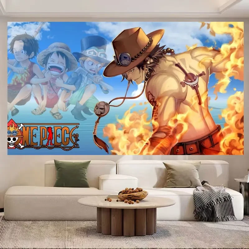 海贼王超大背景布日式动漫宿舍改造装饰挂布房间床头直播间挂毯