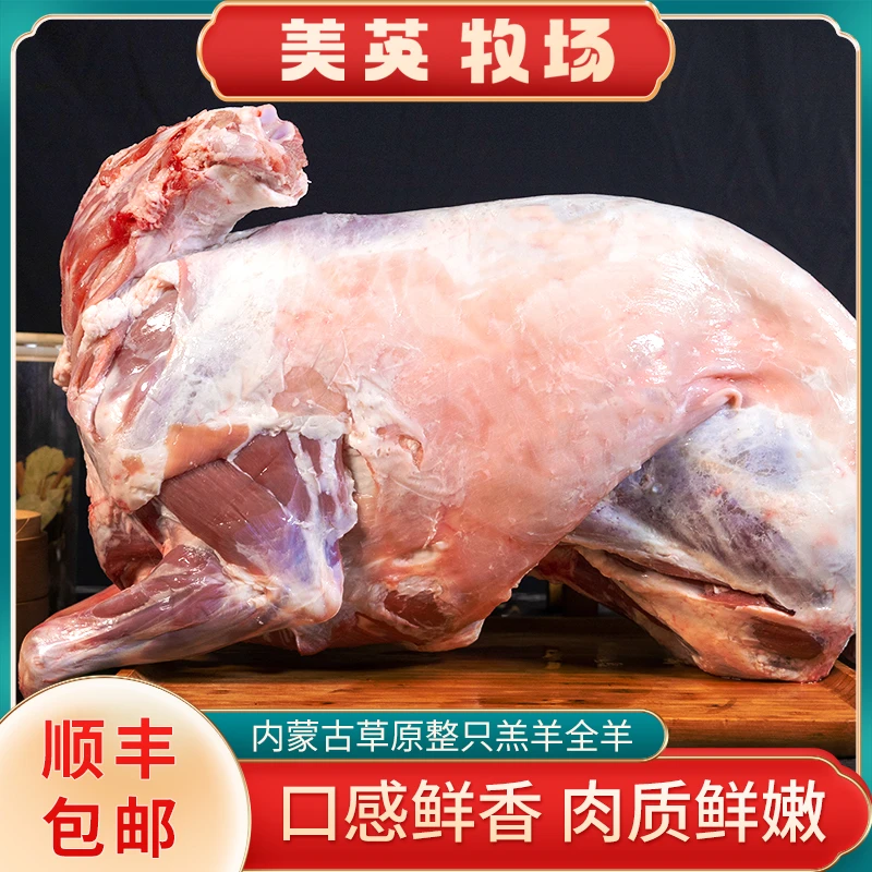 内蒙古羔羊全羊草地散养整只冷冻发货21-22斤/整羊、整扇、xx%腿排