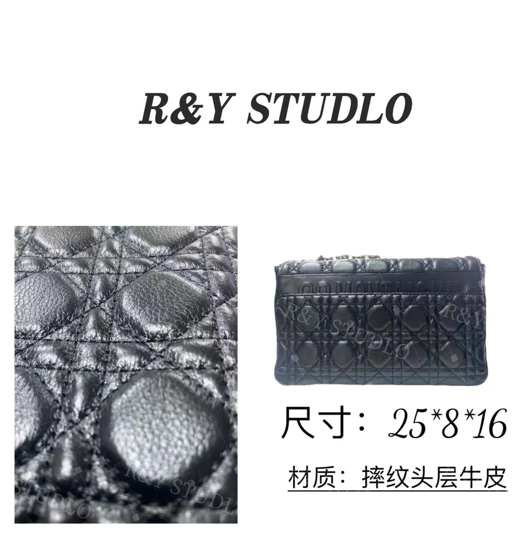 R&Y高定原创设计  真皮 摔纹牛皮斜挎包C12