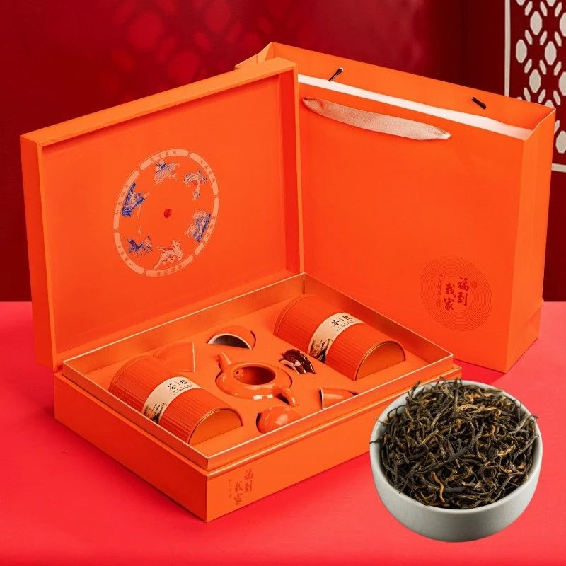 红茶蜜香型金骏眉茶叶高档礼盒装茶具高端组合节日送长辈礼物佳品