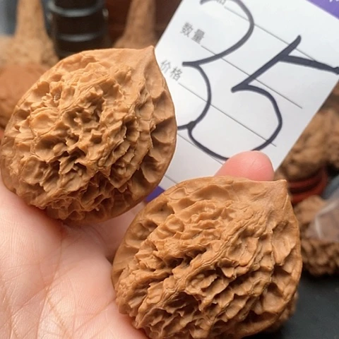 桃核把件40全品大花天使之翼