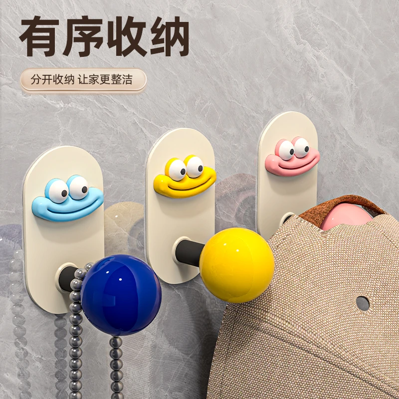 免打孔多巴胺浴室客厅挂钩承重粘胶门后无痕挂衣钩卫生间毛巾粘钩