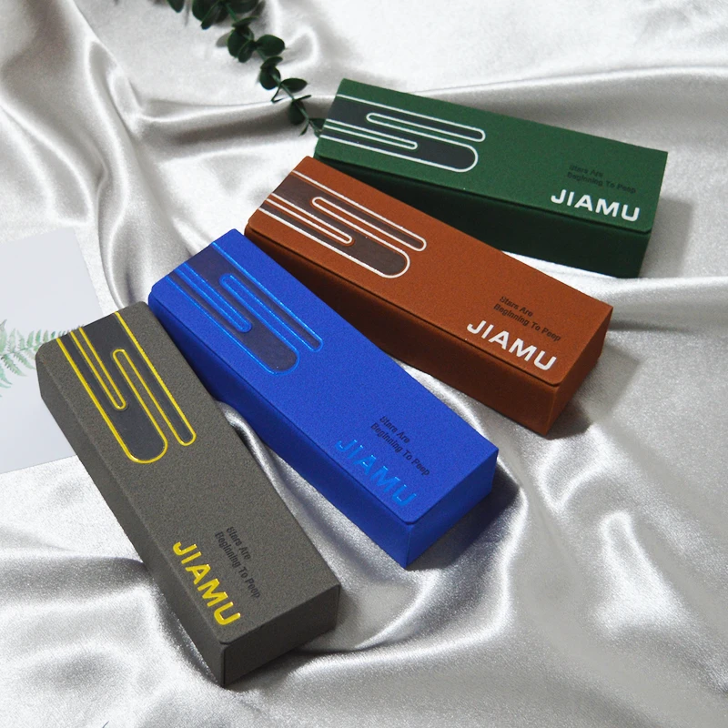 满版压坑眼镜盒时尚简约收纳盒防摔抗压放近视眼镜老花镜厂家批发