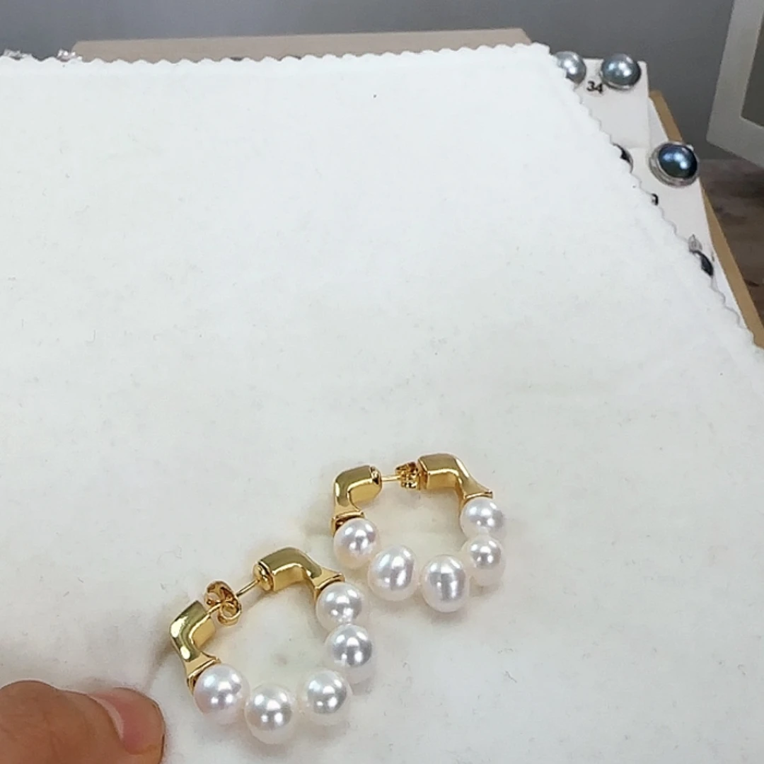 【闪购商品】淡水珍珠耳饰未镶嵌69.9