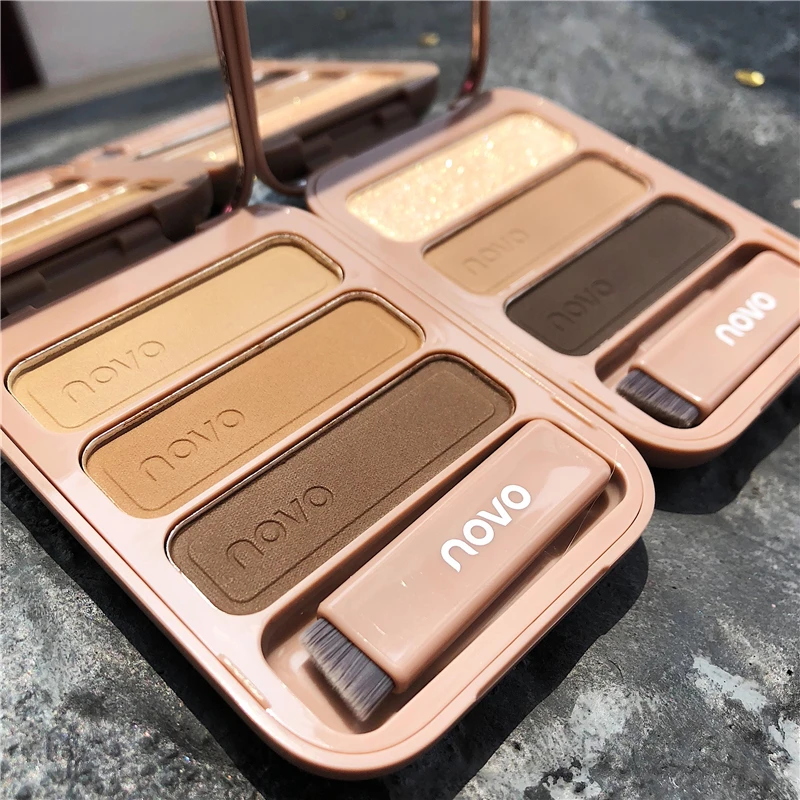 novo三色眉粉防水防汗不脱妆女初学者不晕染网红眉笔学生党平价女