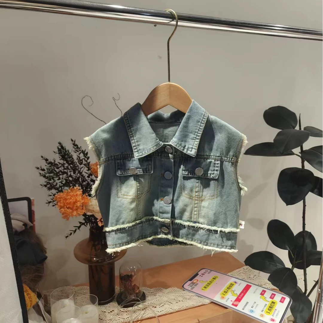 W童品家，（清）401牛仔马甲上衣