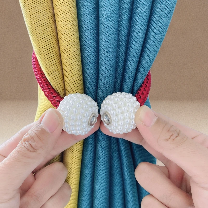 简约现代磁吸铁窗帘扣系带绑带扣带饰欧式客厅窗帘扣绑带捆绑绳