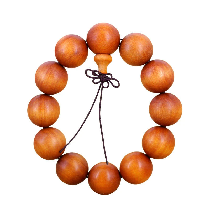 2.0正宗芭比檀香木天然自带香味檀香佛珠盘玩文玩情侣男女款手串