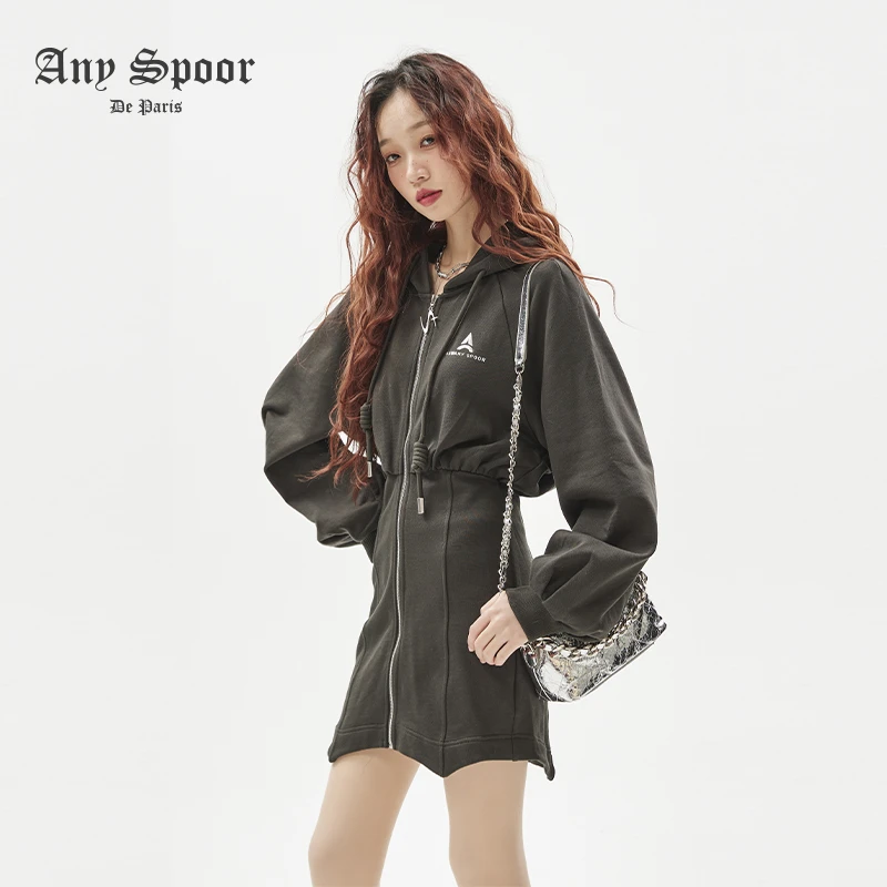 【老板娘夏天】小众设计师学院风收腰修身针织长袖连衣裙83D128