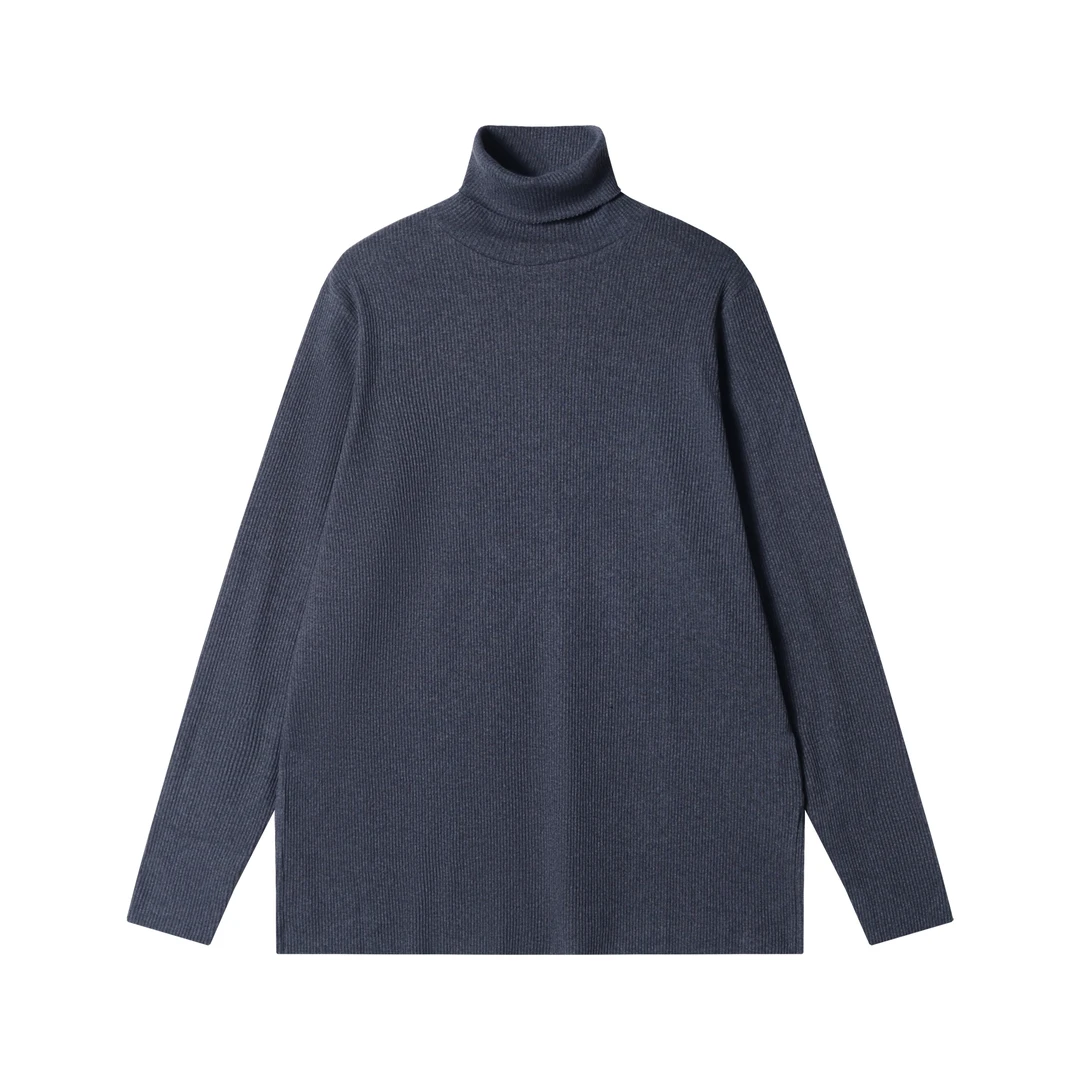 秋冬新款男士高领套头纯色休闲韩版潮流宽松日常打底长袖时尚卫衣