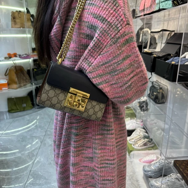泰斯奢品/Gucci月光宝盒单肩包