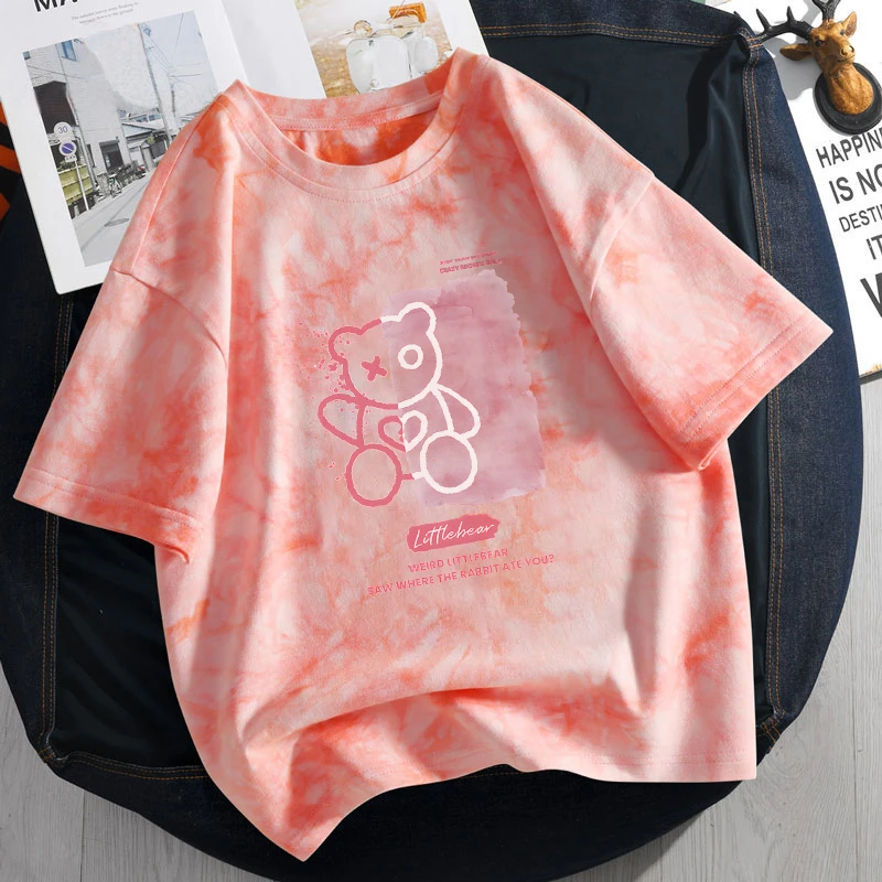 女童短袖t恤体恤2022新款夏季衣服洋气半袖中大童上衣儿童夏装潮