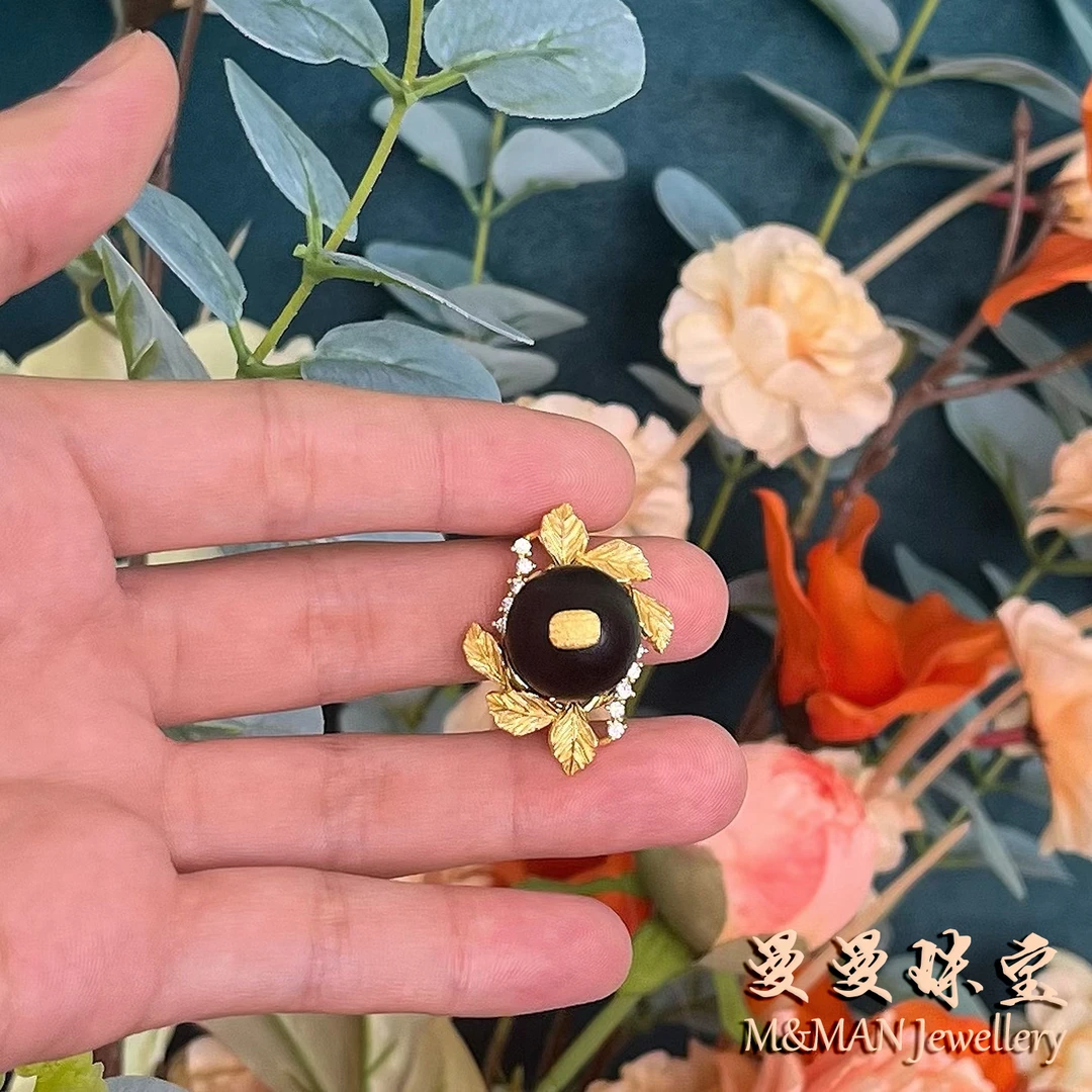 曼曼珠宝翳珀吊坠(15-16mm)