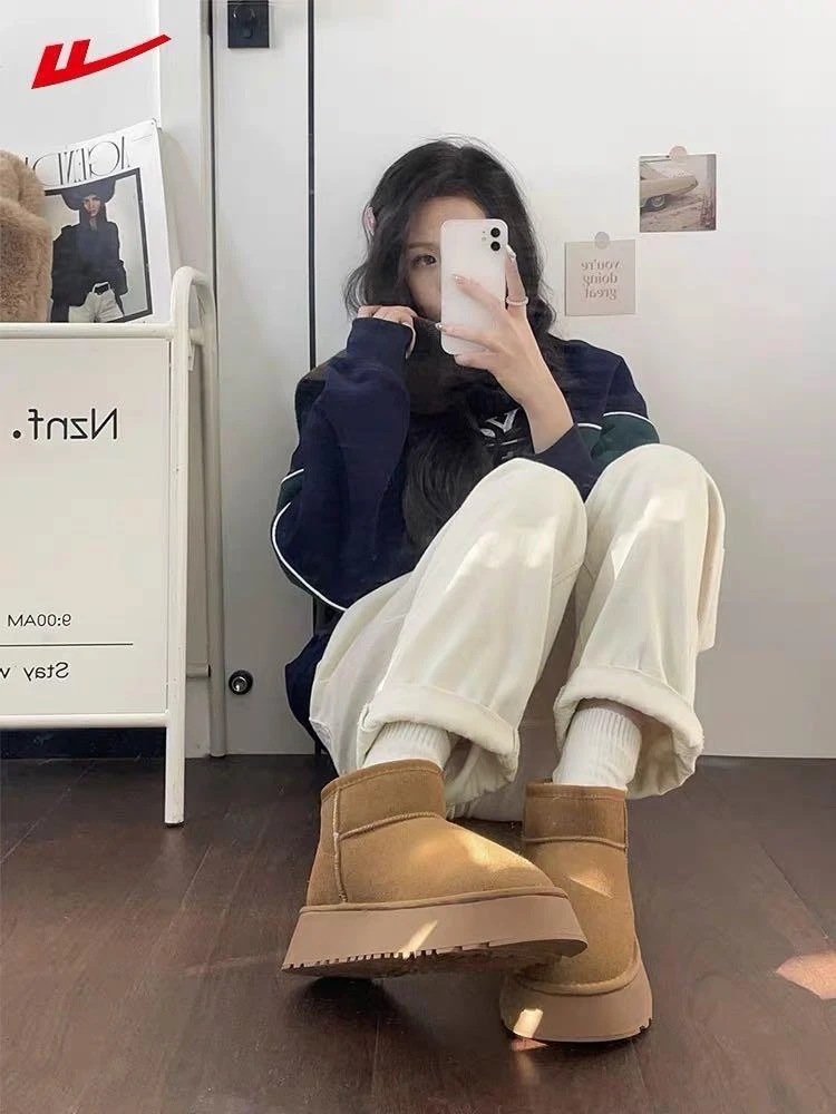 加绒加厚底雪地靴5853