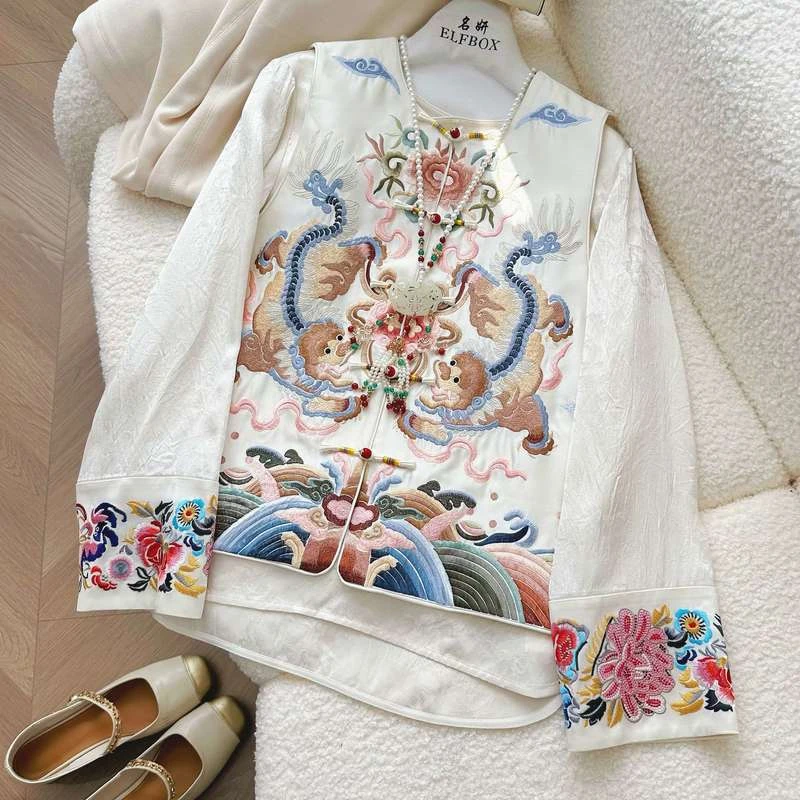 盈盈推荐《传承》新中式秋季百搭时尚复古日常马甲2222