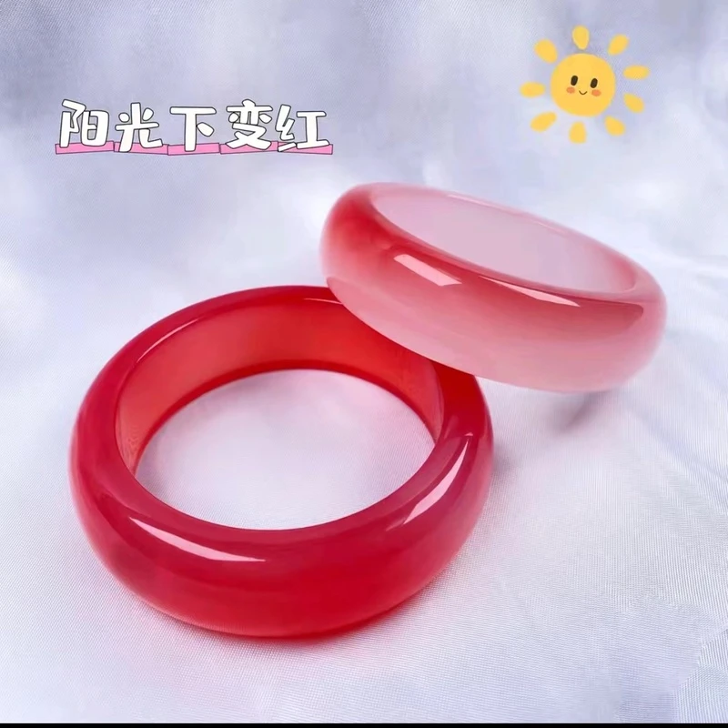 时尚百搭血沉宝阳光下变色手镯