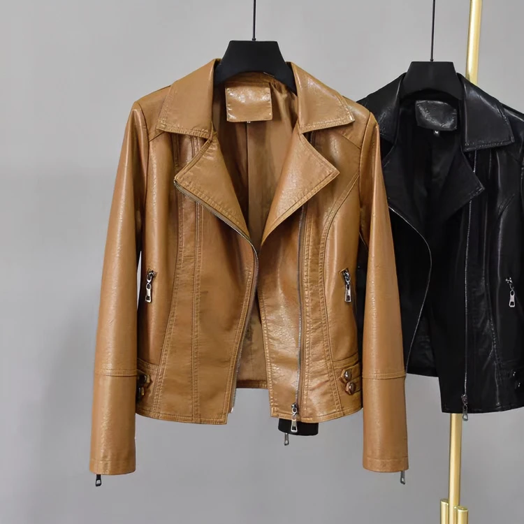 女士皮衣时尚外套气质休闲（瑕疵款价格链接实物以直播间为准）