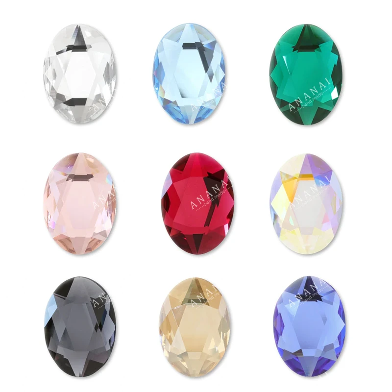 平底 2603鸽子蛋  美甲钻华子DIY奥钻穿戴美甲奥地利水晶美甲饰品