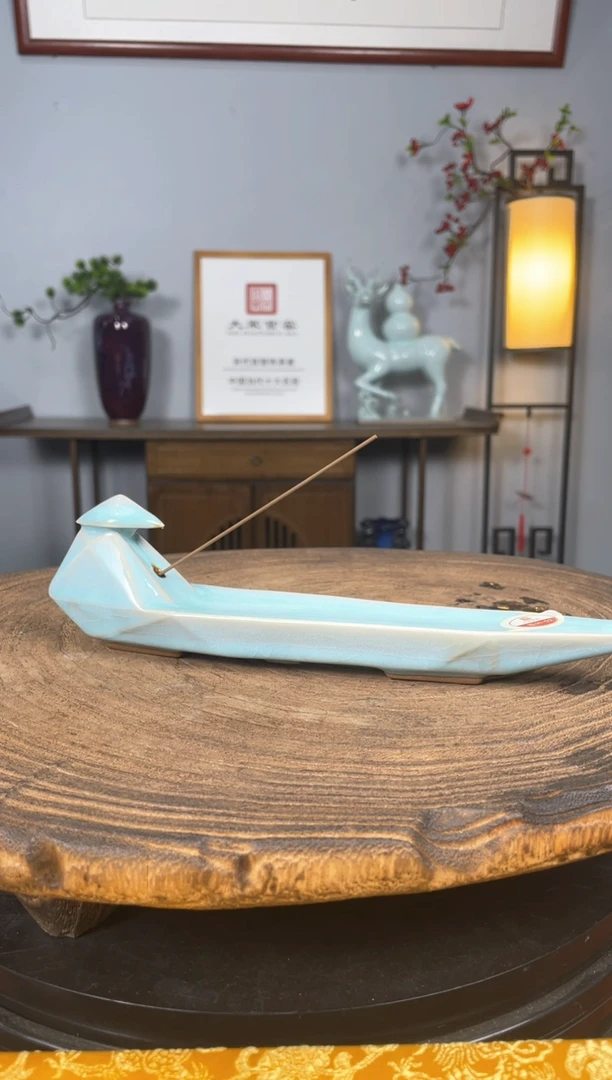 【闪购商品】摆件大宋官窑钧瓷独乐乐香插