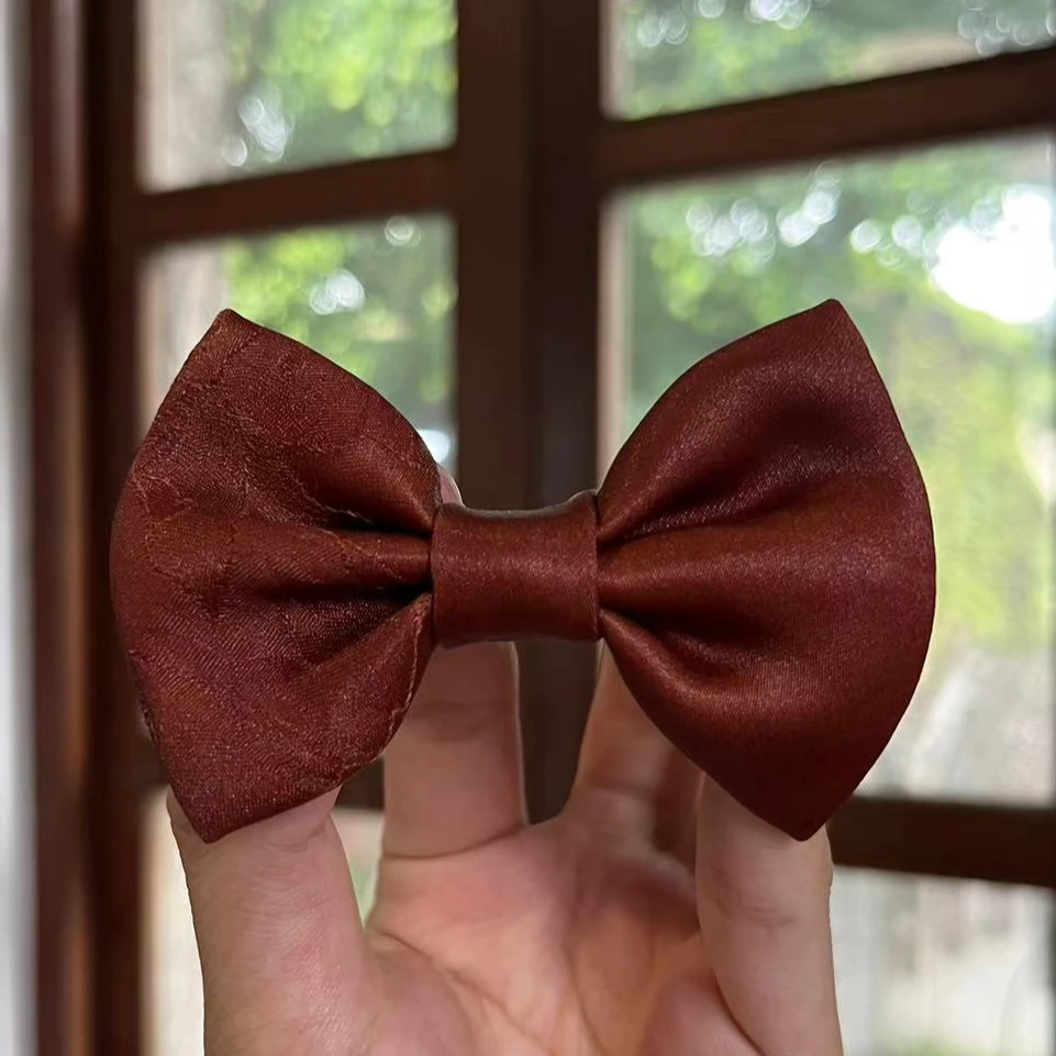 【菲菲专属】蝴蝶结香云纱发夹  满分桑蚕丝 手工时尚简约