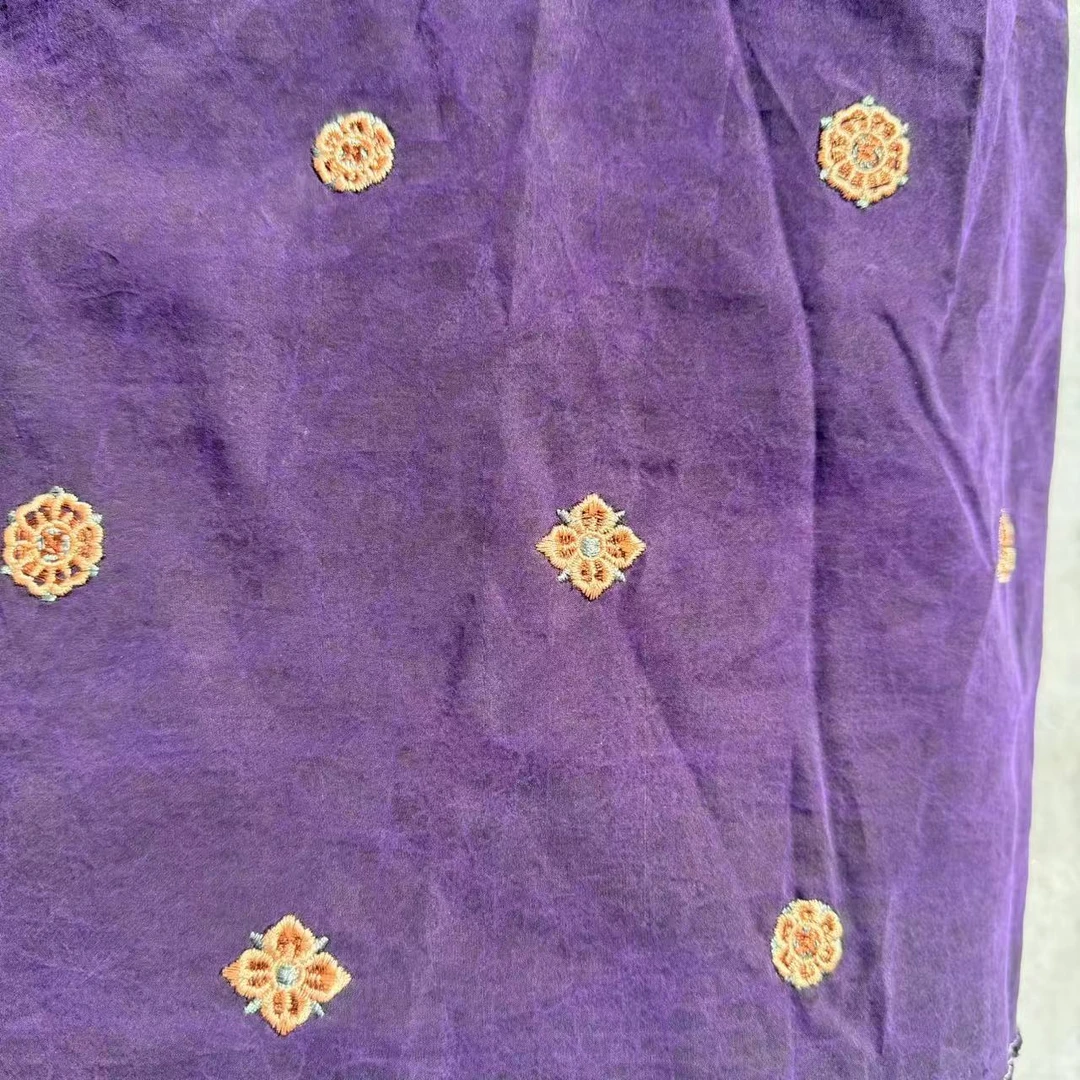 【菲菲专属】刺绣宝相花香云纱【1份0.5米】