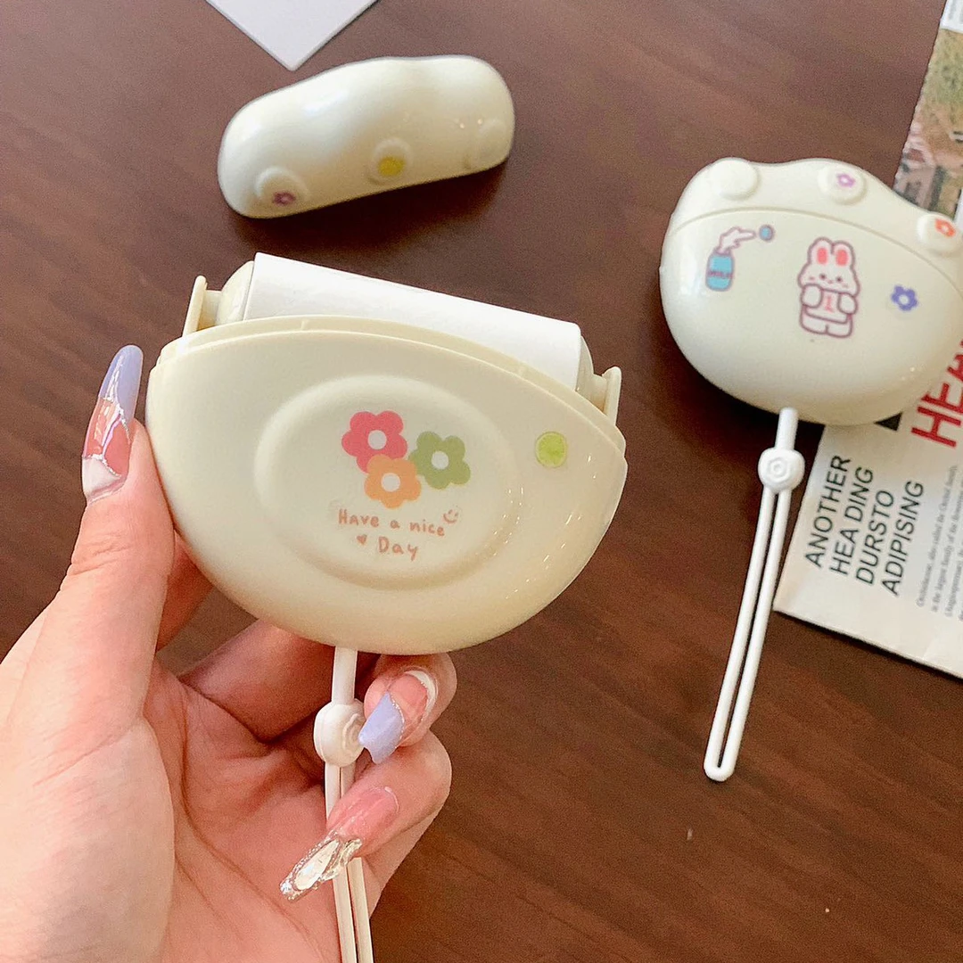 家用便捷粘毛器可爱4卷纸送DIy贴纸滚筒可撕去大衣毛宠物毛