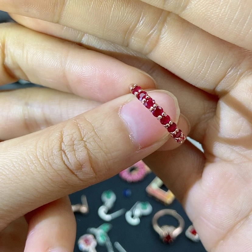 【闪购商品】红宝石戒指银S925镶嵌