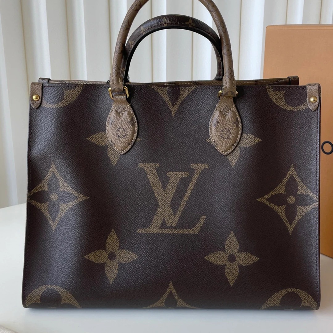 95新 LouisVuitton/路易威登 onthego 中号老花托特包 JM11-0248
