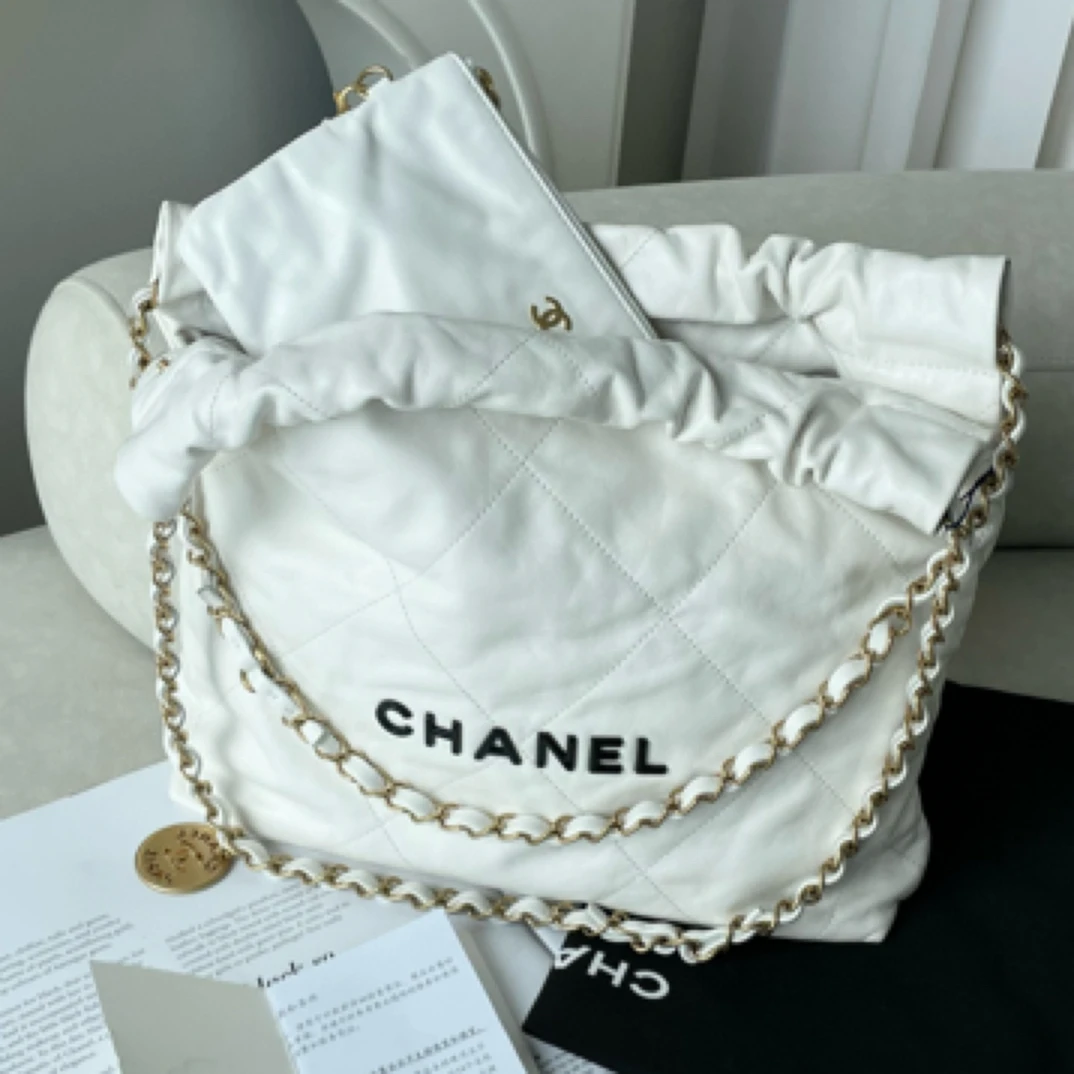 99新 Chanel/香奈儿 22bag 白金小号JM7-3121