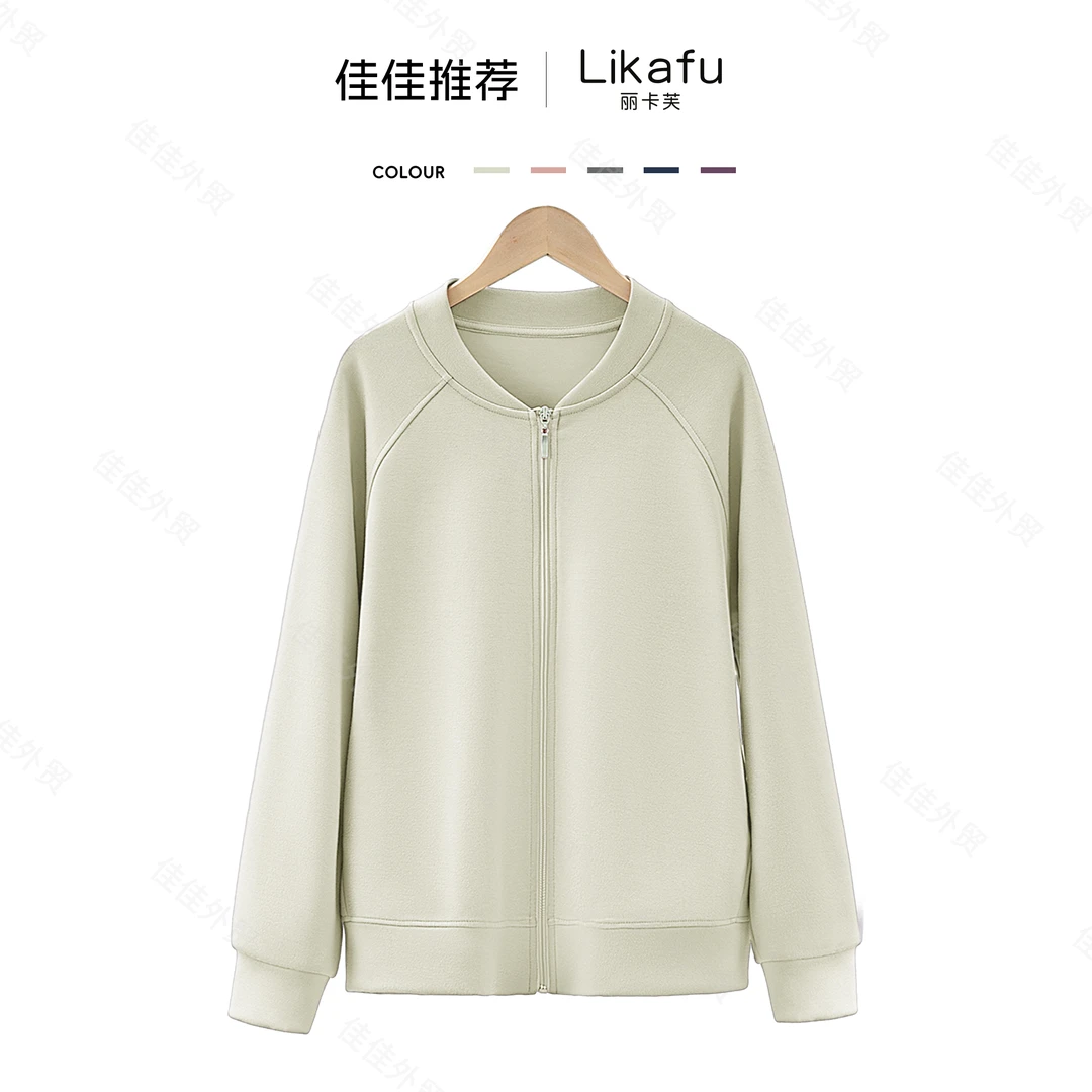 “2024春季新款”简约风百搭宽松圆领休闲棒球服外套2023.Z
