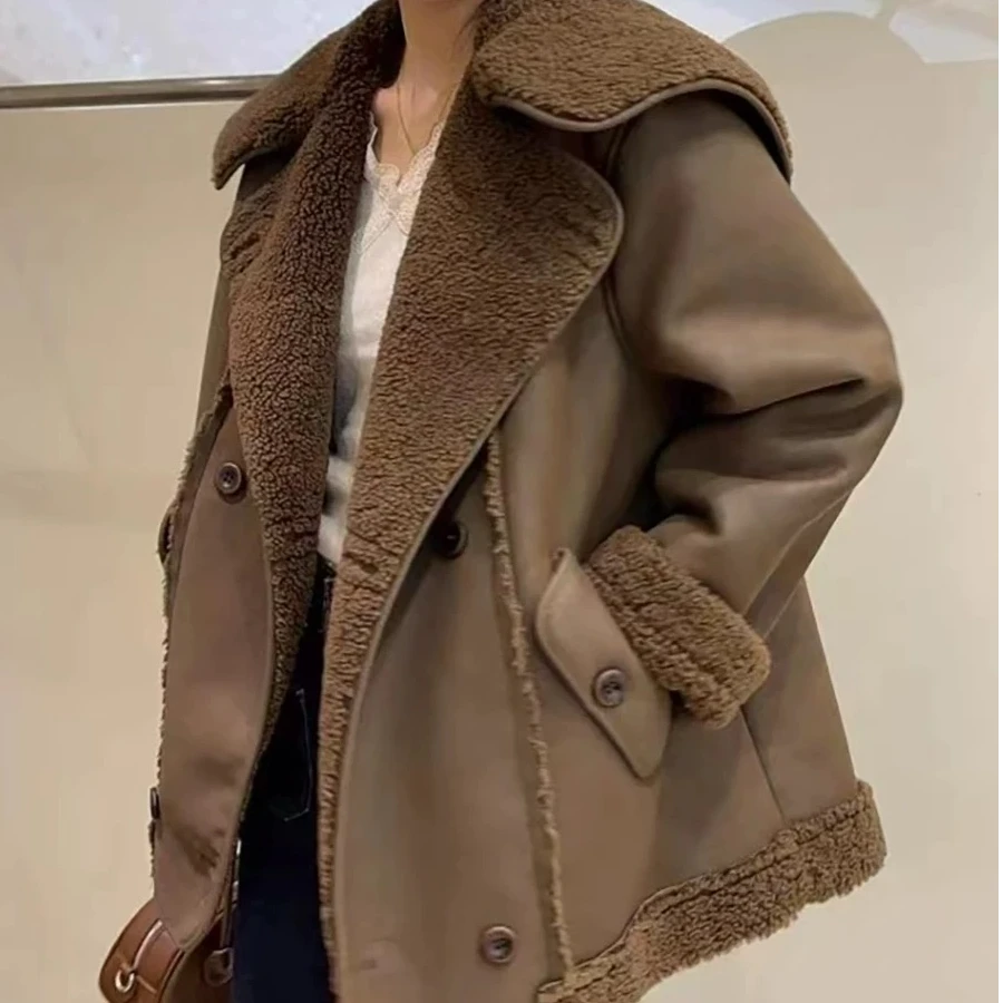 武汉蔓姐【毛毛】冬季新款时尚休闲毛毛 衣长65公分左右 1061#