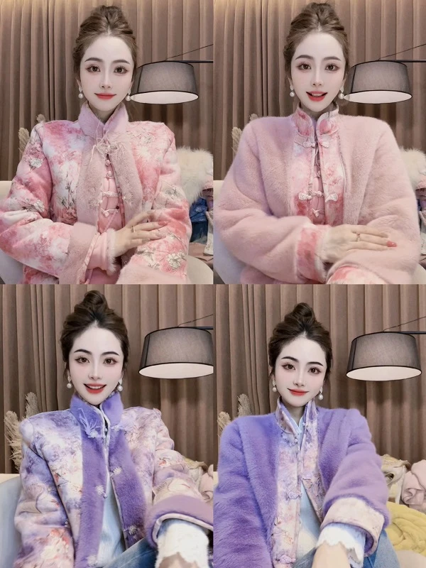 SS.studio/双双：“国色天香”今年流行独特别致新中式国风盘扣外套