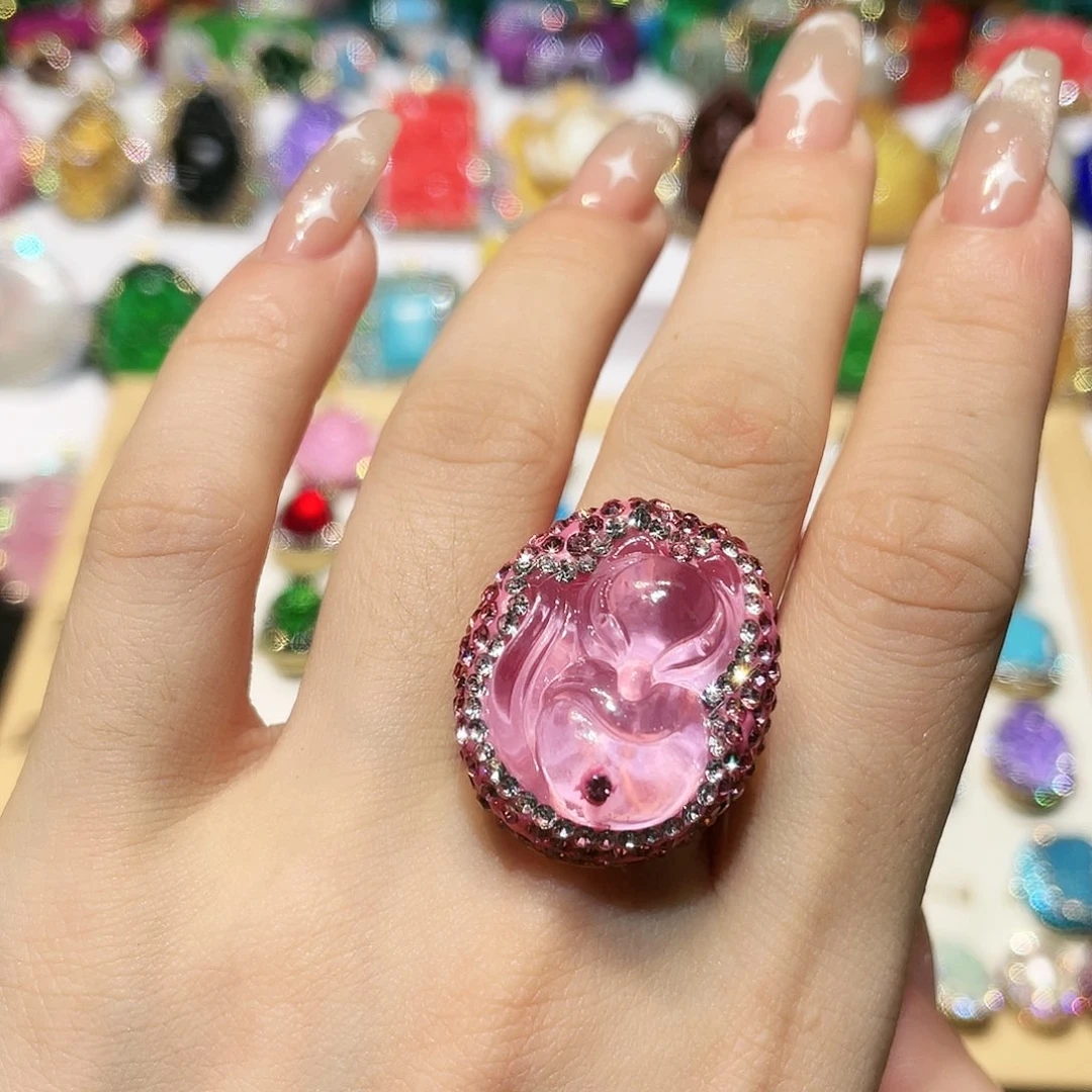 泥塑 戒指 喜欢直接下单